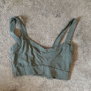 American Eagle Outfitters Olive Tank Top